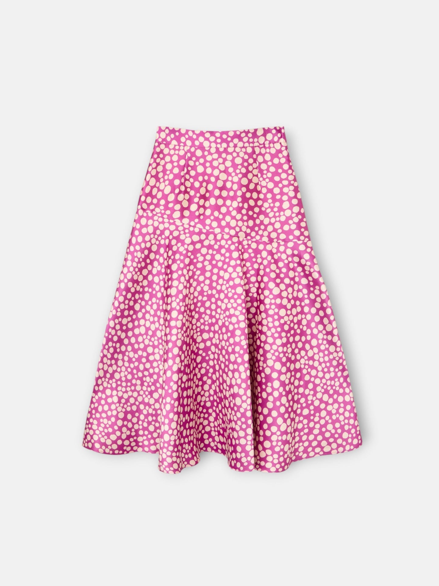 Falda event collection midi estampado morado