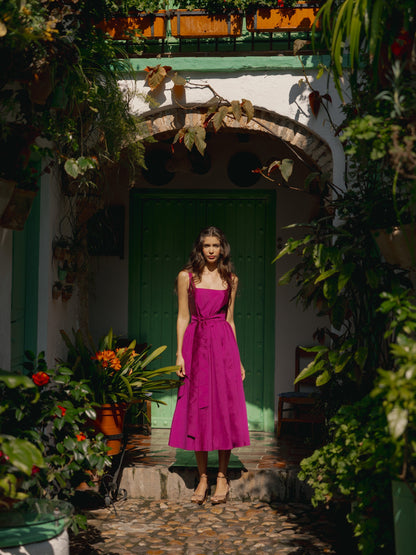 Vestido event collection tafeta morado