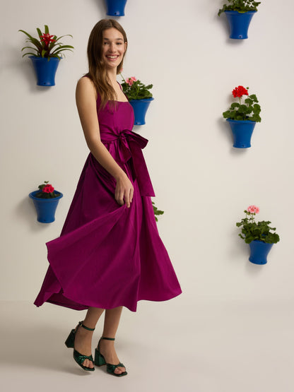 Vestido event collection tafeta morado
