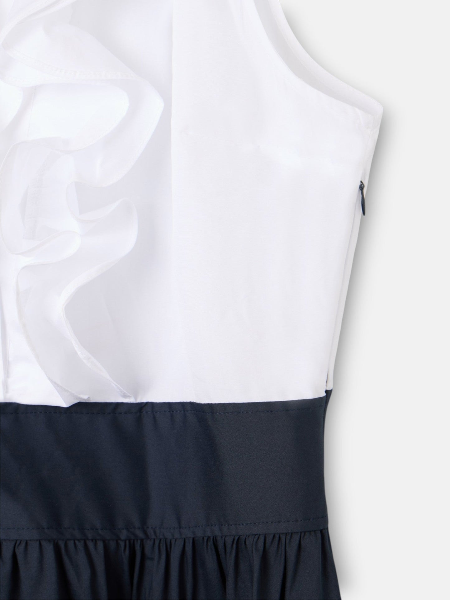 Vestido unique camisero azul marino y blanco