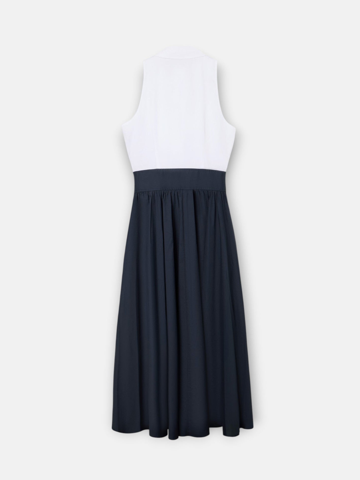 Vestido unique camisero azul marino y blanco