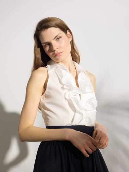Vestido unique camisero azul marino y blanco