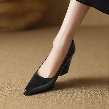 Verona - Elegantes zapatos de tacón bloque para mujer