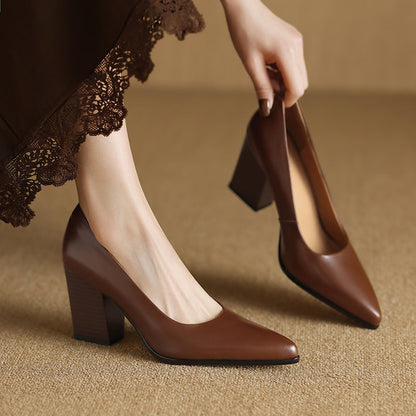 Verona - Elegantes zapatos de tacón bloque para mujer
