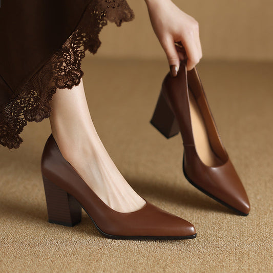 Verona - Elegantes zapatos de tacón bloque para mujer