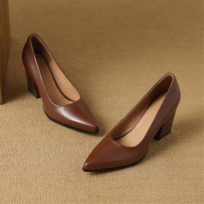 Verona - Elegantes zapatos de tacón bloque para mujer