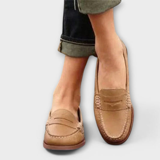 Blanca - Mocasines Clásicos Femeninos