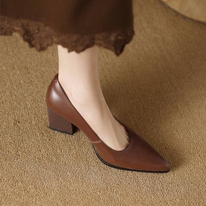 Verona - Elegantes zapatos de tacón bloque para mujer
