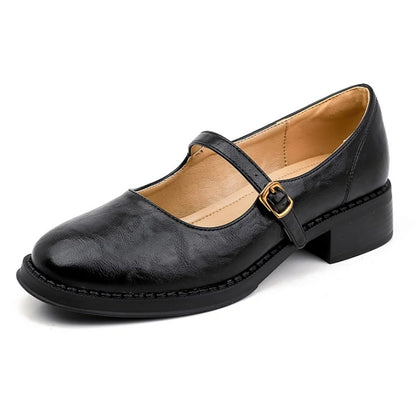 Dorvanna - Zapatos Mary Jane para mujer con tacón bajo y comodidad