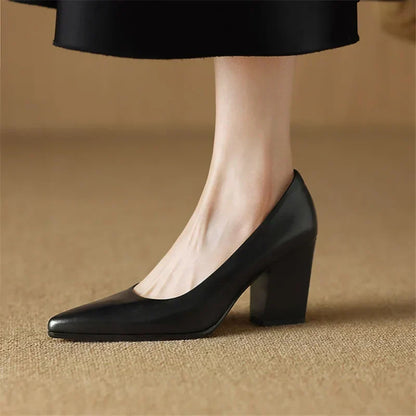 Verona - Elegantes zapatos de tacón bloque para mujer