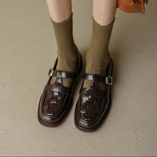 Isava - Zapatos Mary Jane Vintage para Mujer