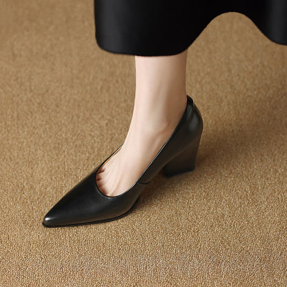 Verona - Elegantes zapatos de tacón bloque para mujer