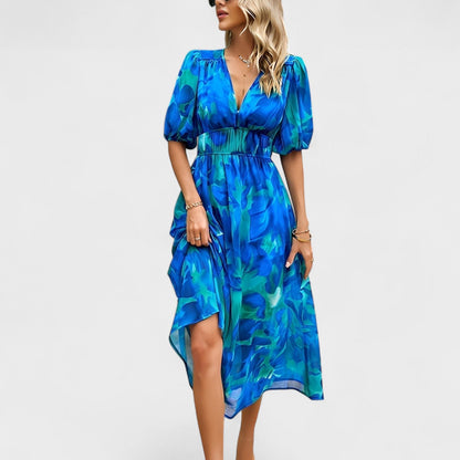 Carla - Vestido Midi Floral Elegante