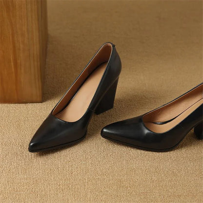 Verona - Elegantes zapatos de tacón bloque para mujer