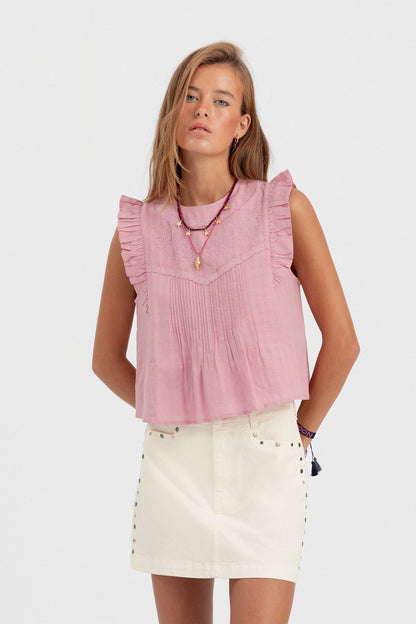 BLUSA BORDADA JARETAS
