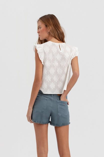 BLUSA DETALLE FLORES