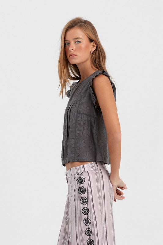 BLUSA DETALLE FLORES