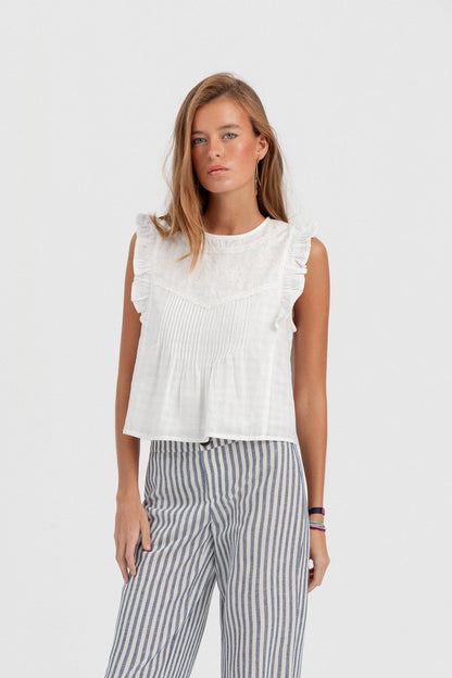 BLUSA BORDADA JARETAS