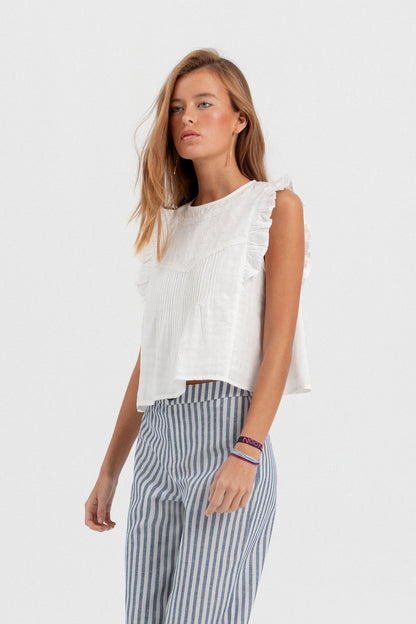 BLUSA BORDADA JARETAS