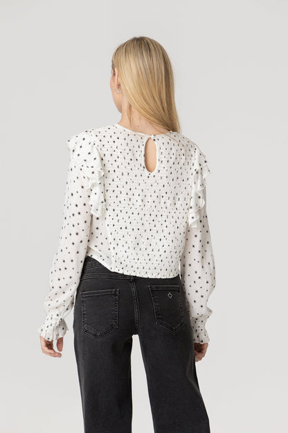 BLUSA FRUNCIDA VOLANTES