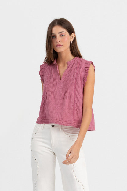 BLUSA JARETAS DETALLE ENTREDOS