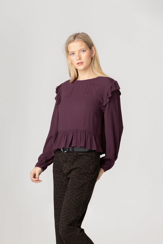BLUSA VOLANTE DETALLES