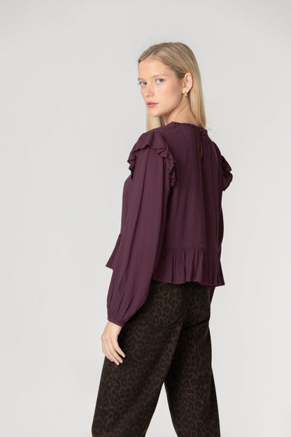 BLUSA VOLANTE DETALLES