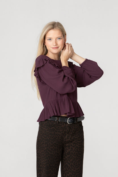 BLUSA VOLANTE DETALLES
