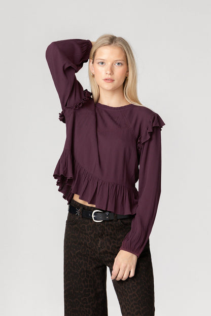 BLUSA VOLANTE DETALLES