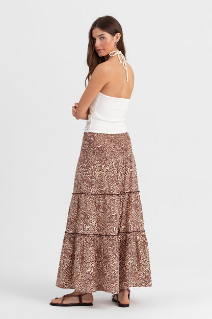 FALDA LARGA ESTAMPADA
