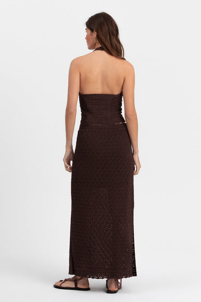 FALDA MIDI CROCHET