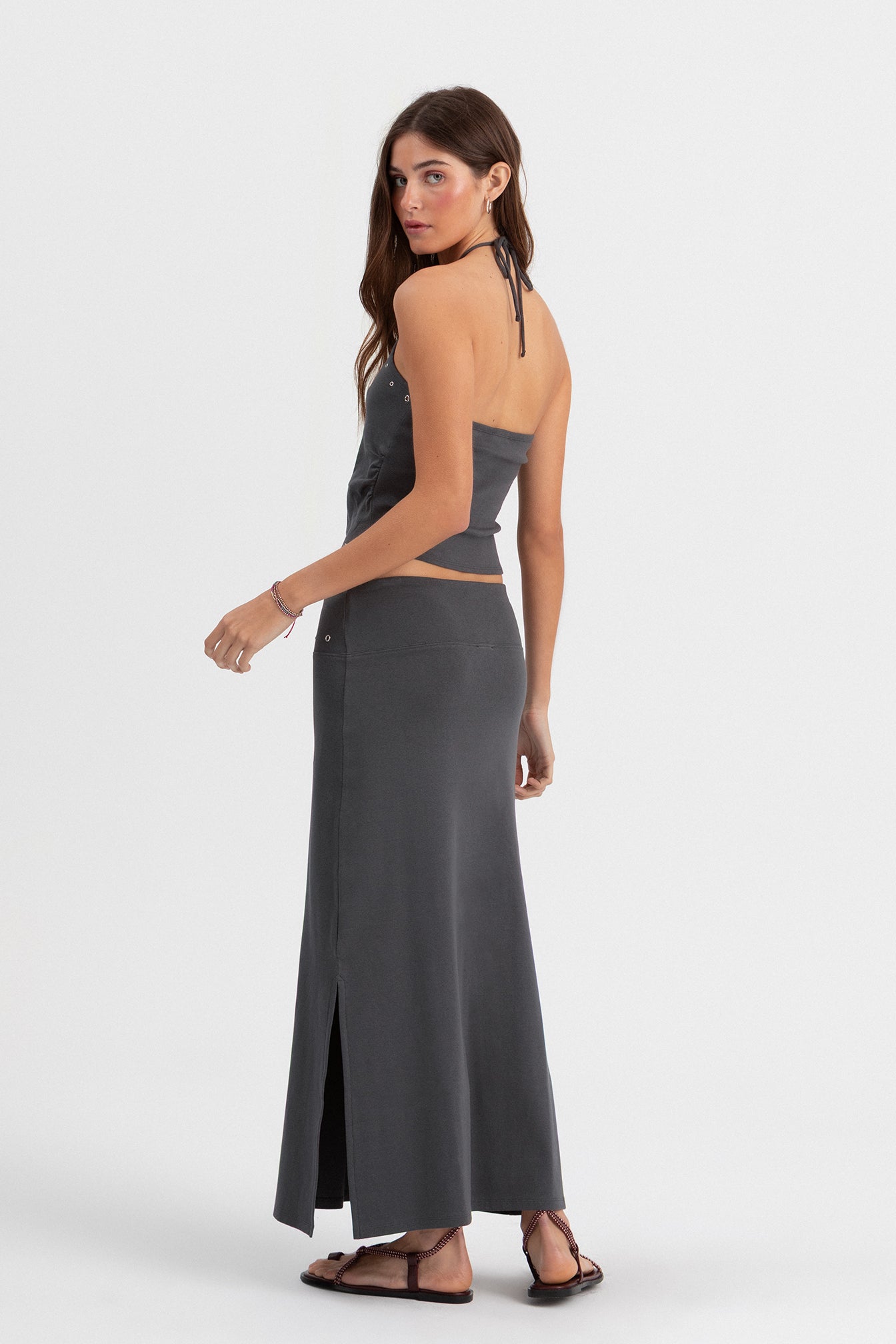 FALDA MIDI EYELETS