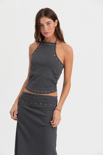 FALDA MIDI EYELETS