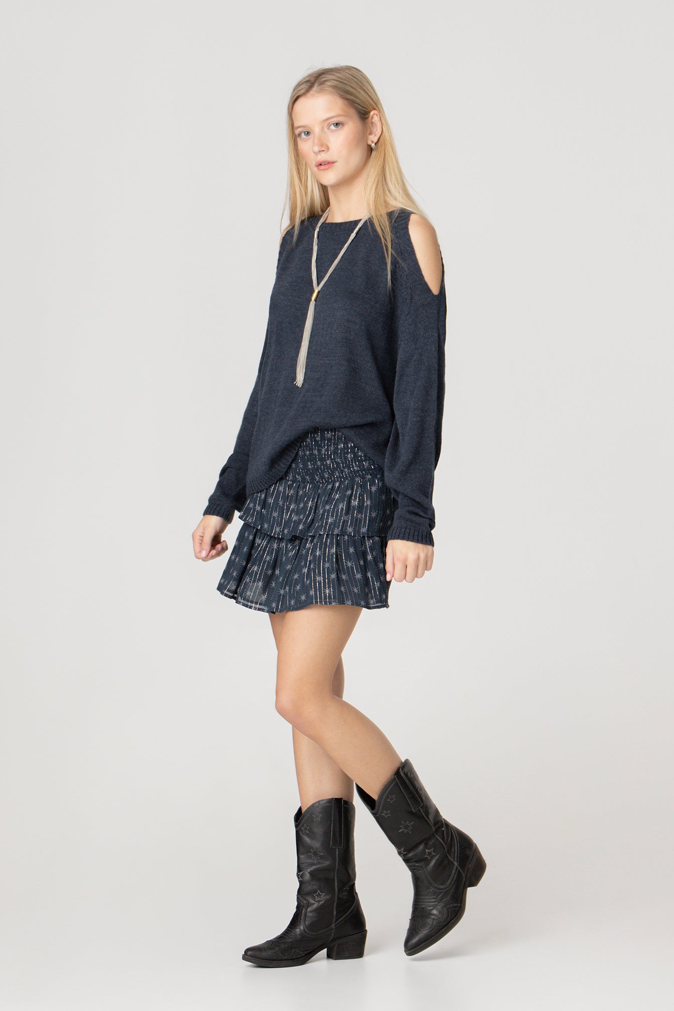 FALDA MINI FRUNCIDA