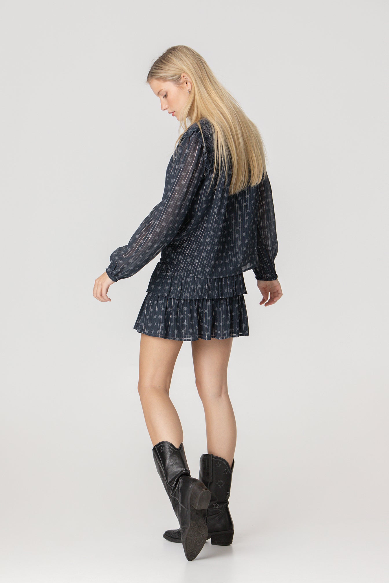FALDA MINI FRUNCIDA