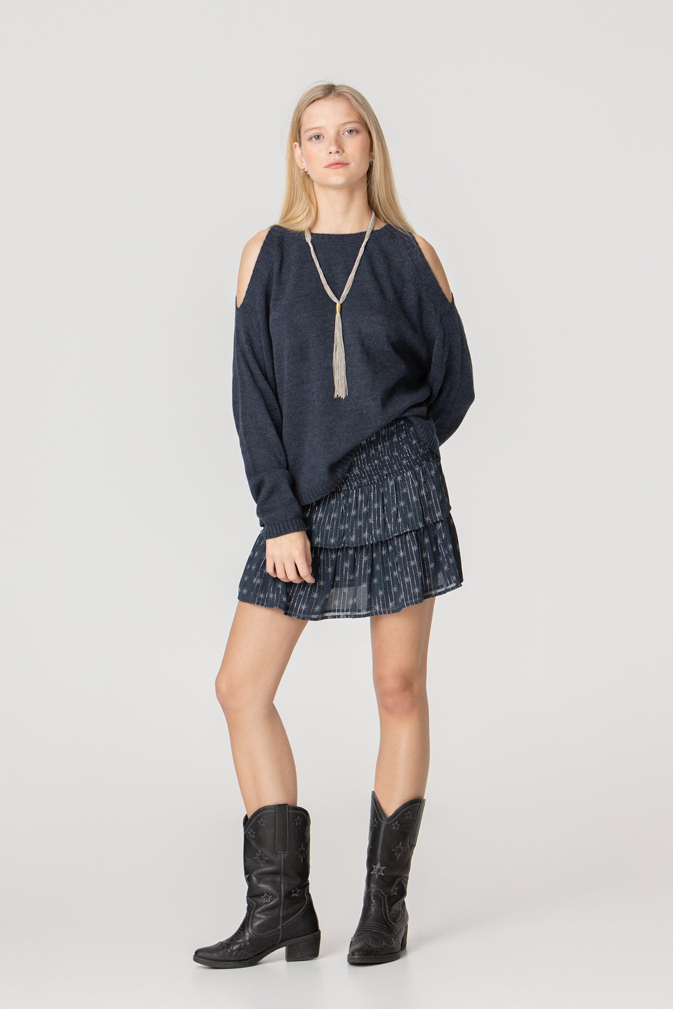 FALDA MINI FRUNCIDA