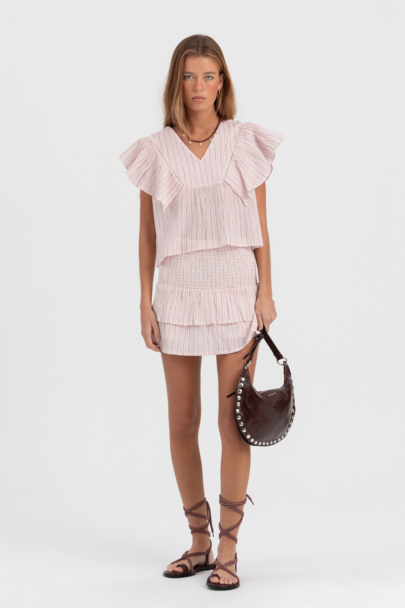 FALDA MINI RAYAS