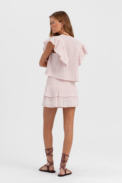 FALDA MINI RAYAS