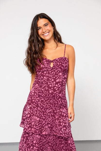 VESTIDO MIDI VOLANTES MERCEDES