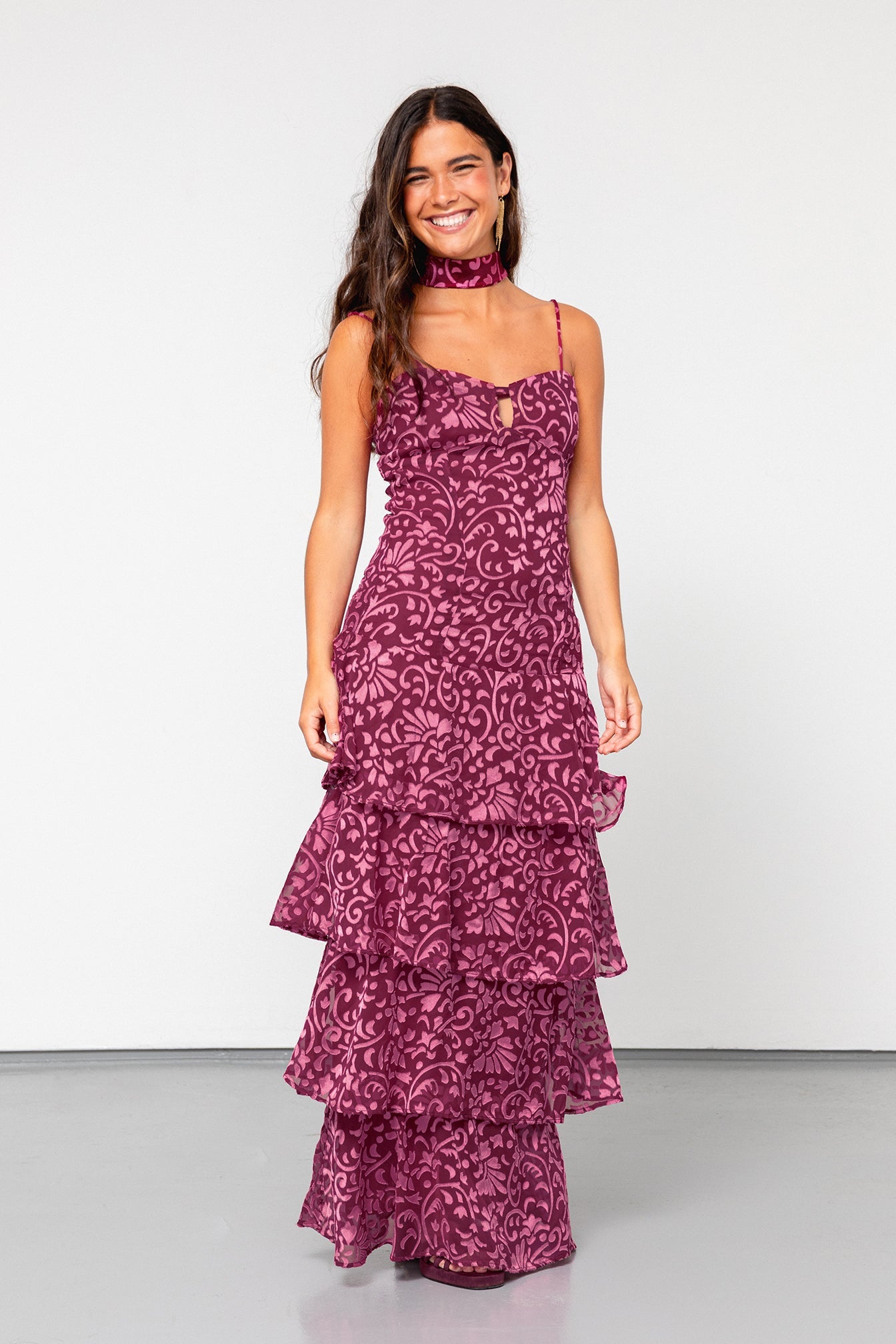 VESTIDO MIDI VOLANTES MERCEDES