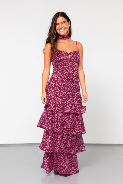 VESTIDO MIDI VOLANTES MERCEDES