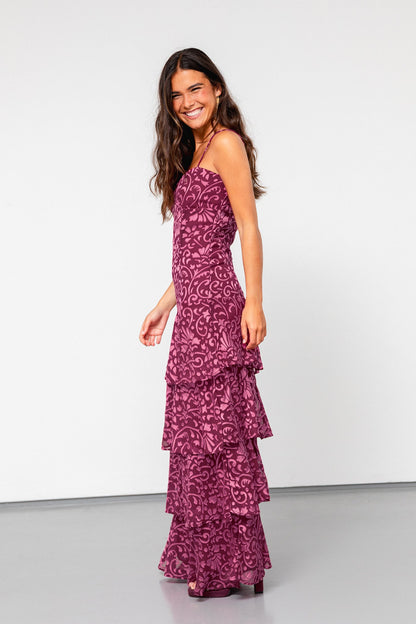 VESTIDO MIDI VOLANTES MERCEDES