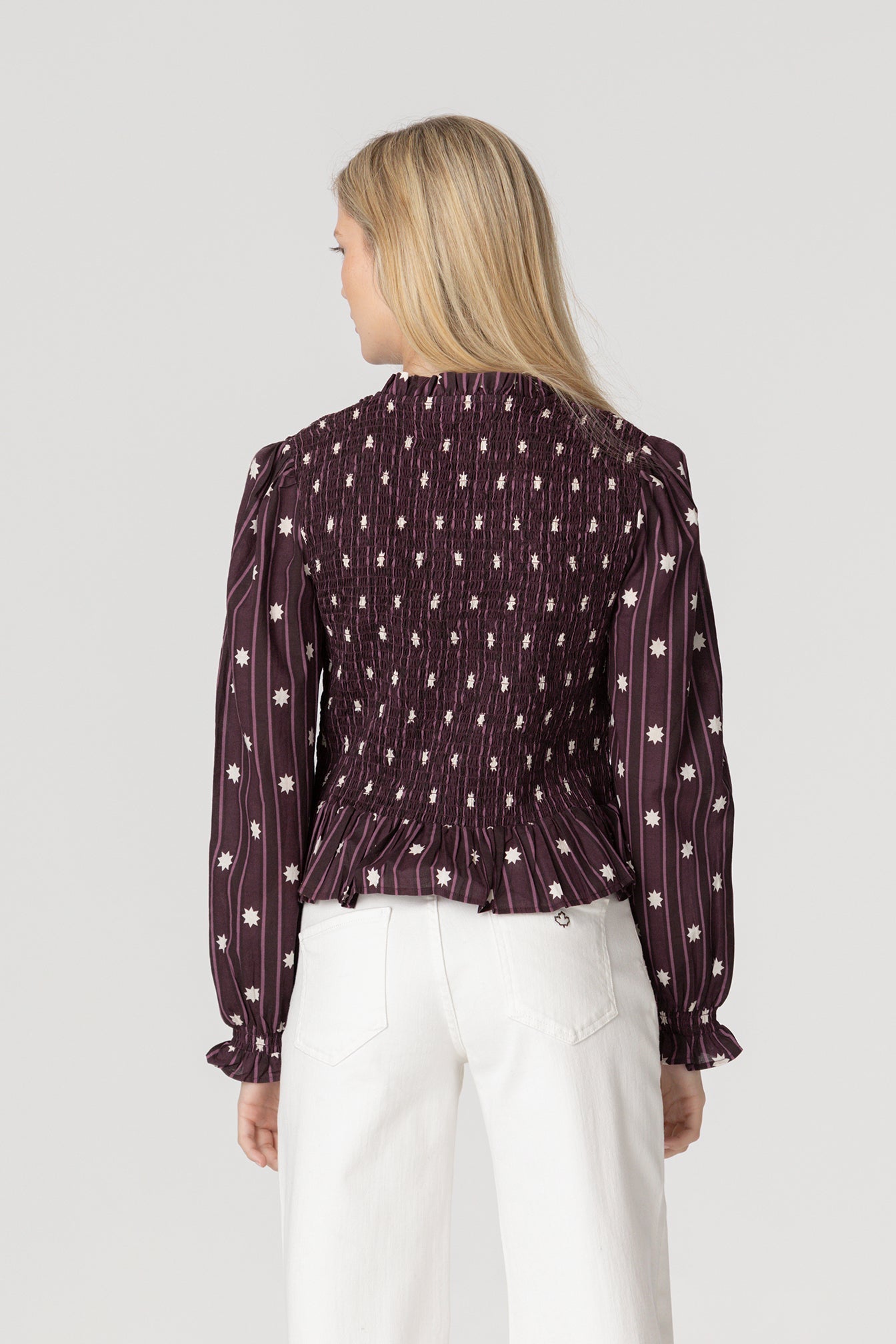 TOP ESTAMPADO FRUNCES