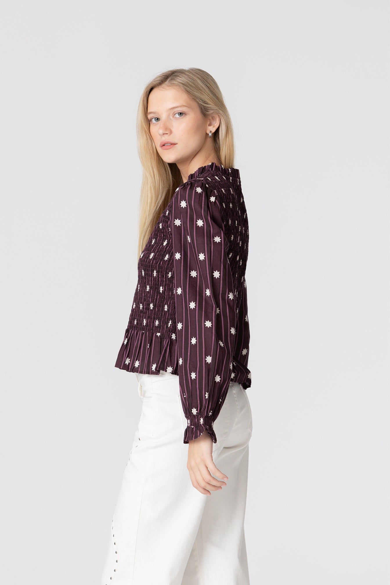 TOP ESTAMPADO FRUNCES