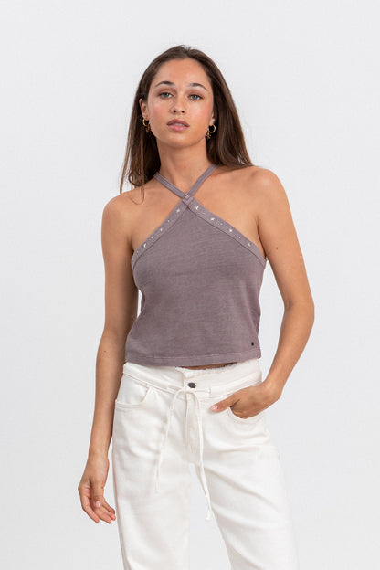 TOP HALTER ALGODON ESTRELLAS