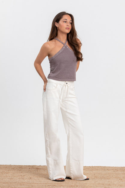 TOP HALTER ALGODON ESTRELLAS