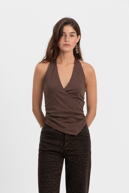 TOP HALTER ASIMETRICO
