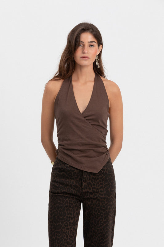 TOP HALTER ASIMETRICO