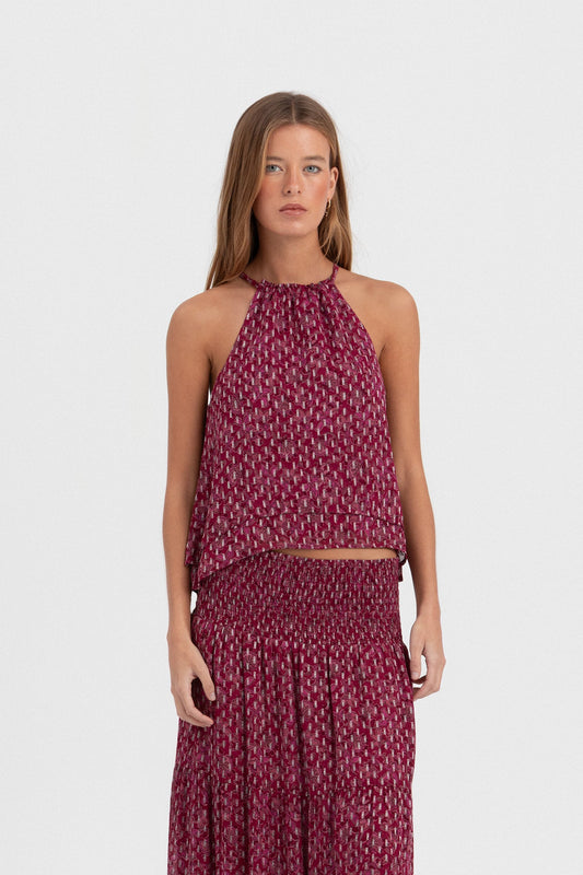 TOP HALTER DETALLE LUREX