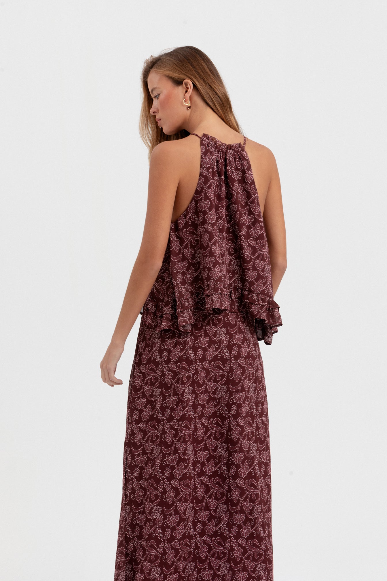 TOP HALTER FLORES